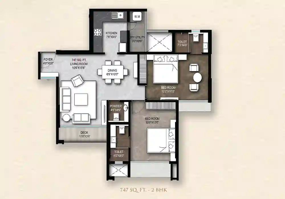 2 BHK 747 CR PT